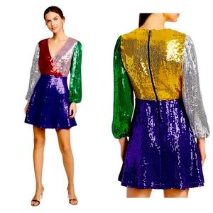 Alice + Olivia NWT rainbow Dress